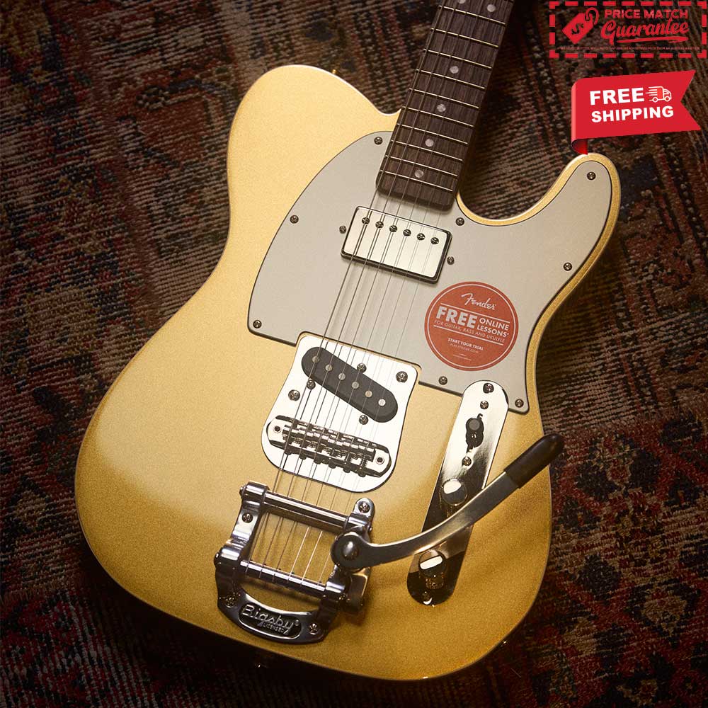 Squier Classic Vibe Custom Telecaster Bigsby Aztec Gold | Colemans