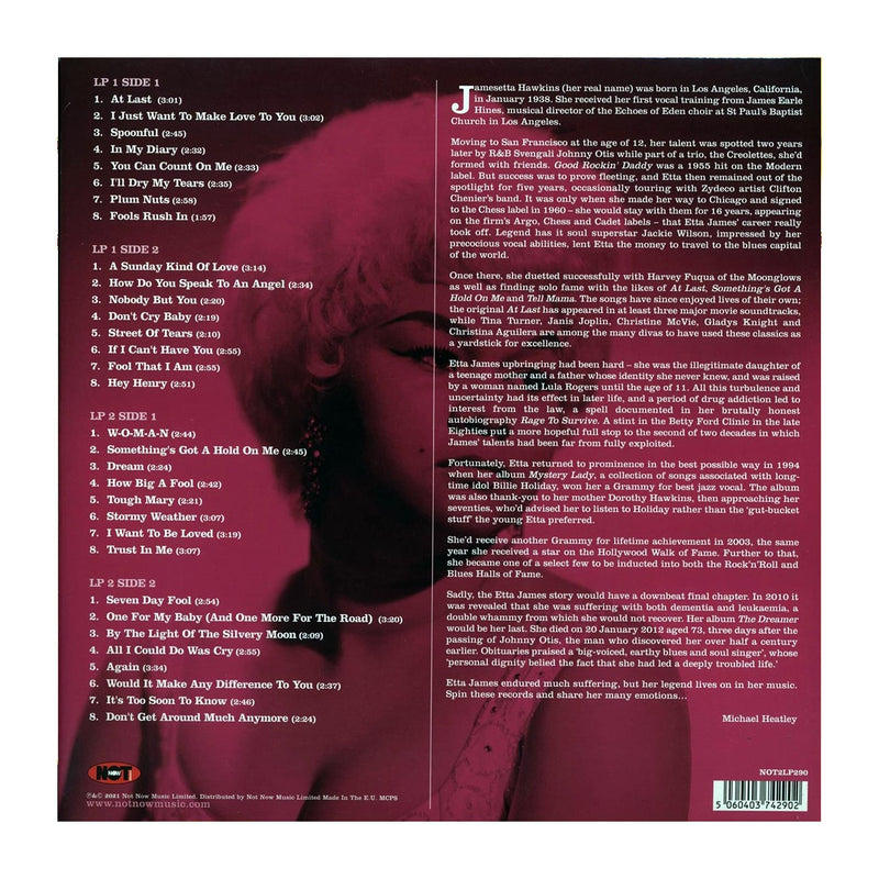 Etta James - The Very Best Of Etta James 2 x LP (Coloured Vinyl)