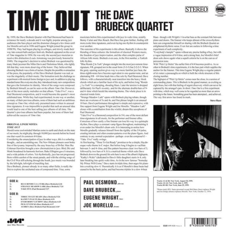 The Dave Brubeck Quartet - Time Out LP (180g)