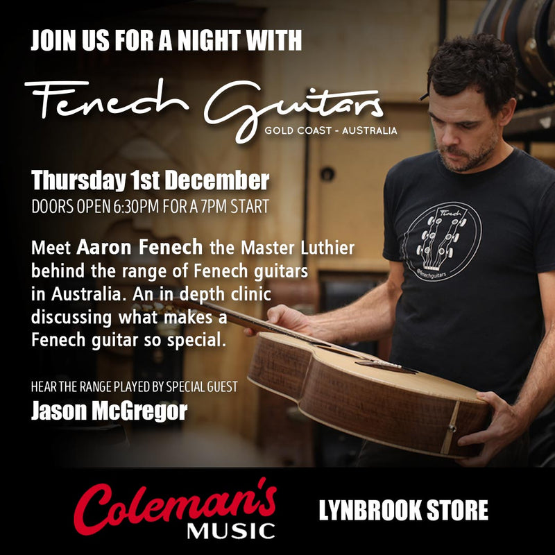 Fenech Guitars comes to Melbourne!