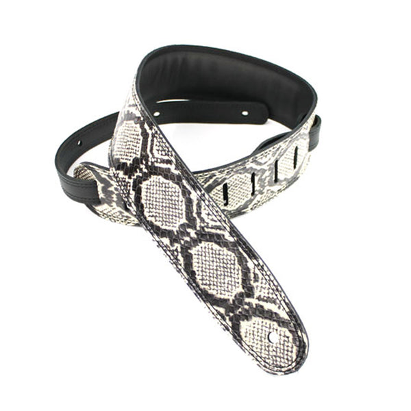 DSL 2.5 Inch Snakeskin Strap Black-White