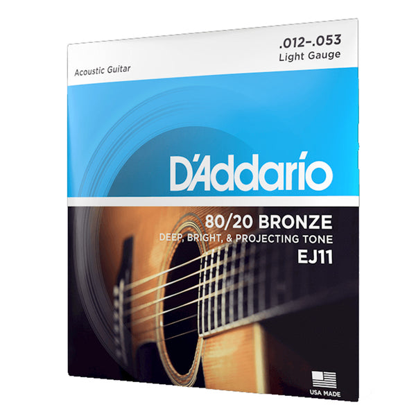 D'ADDARIO EJ11 Light Acoustic Strings 10-47 Gauge