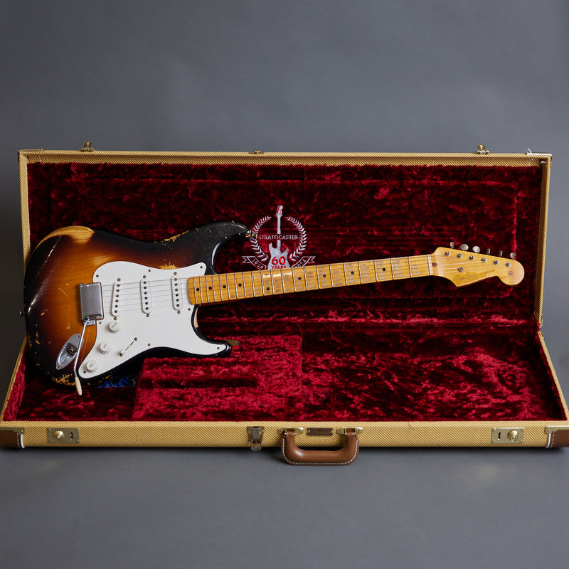 FENDER 60th Anniversary 1954 Heavy Relic Stratocaster 2 Tone Sunburst