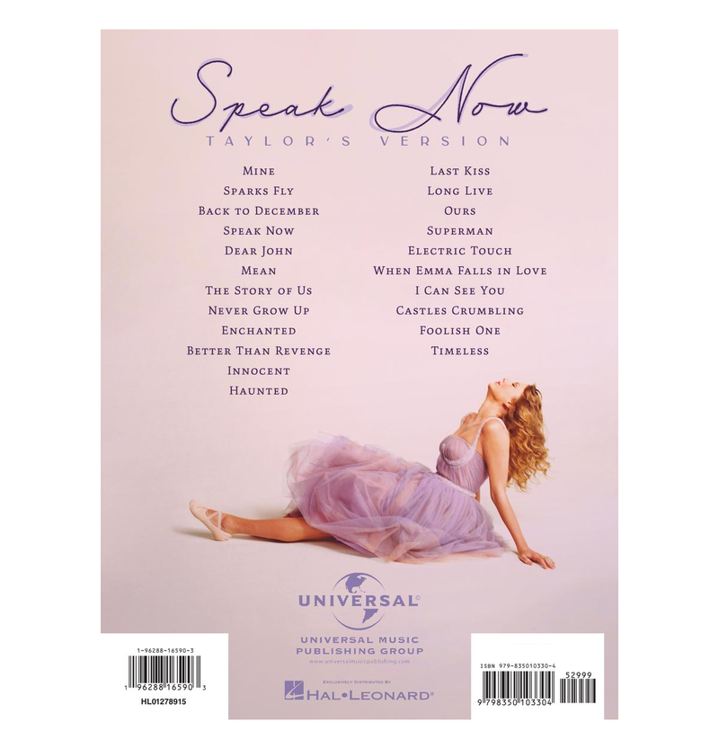 Taylor Swift - Speak Now (Taylor's Version) PVG