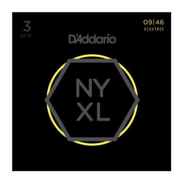 D'ADDARIO NYXL 3-Pack Light Top/Regular Bottom Strings 9-46
