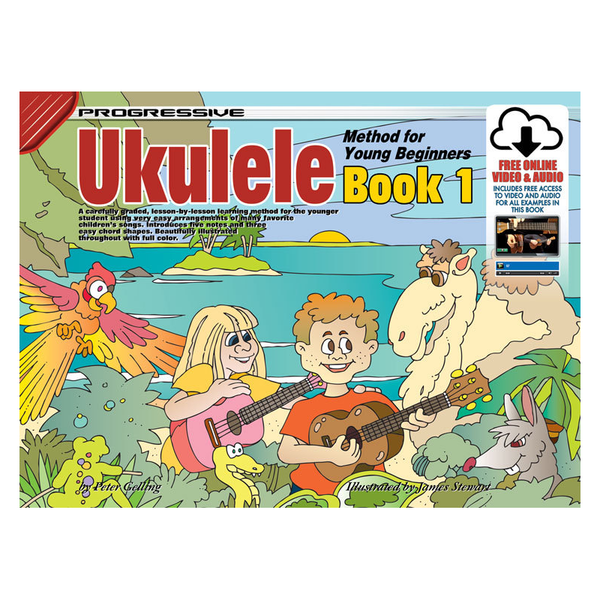 Progressive Ukulele Method for The Young Beginner Book/Online Video & Audio