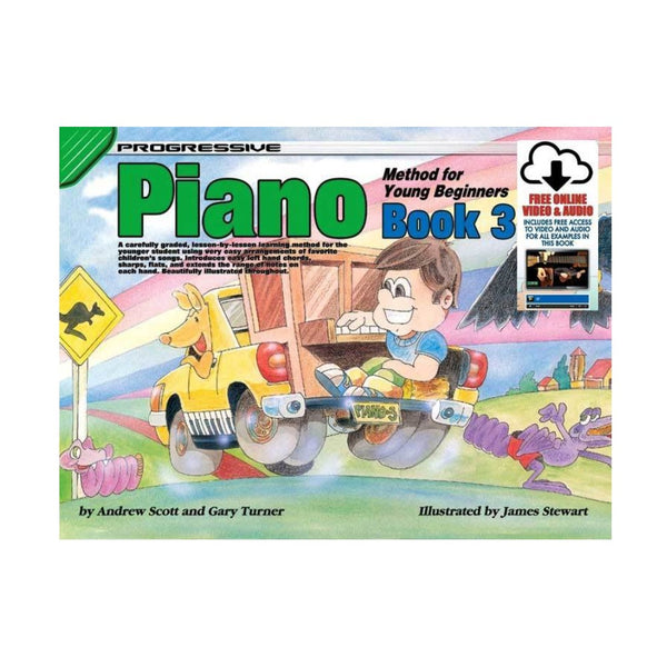 18328 Progressive Young Beginner Piano BK 3 Online Media