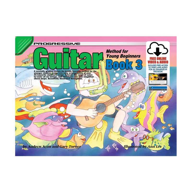 18324 Progressive Young Beginner Guitar Book 3 Online Media