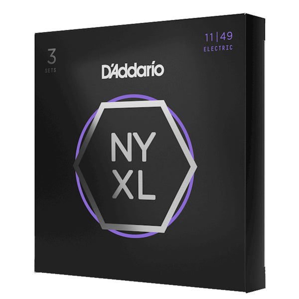 D'ADDARIO NYXL Medium Electric Strings 11-49 3-Pack
