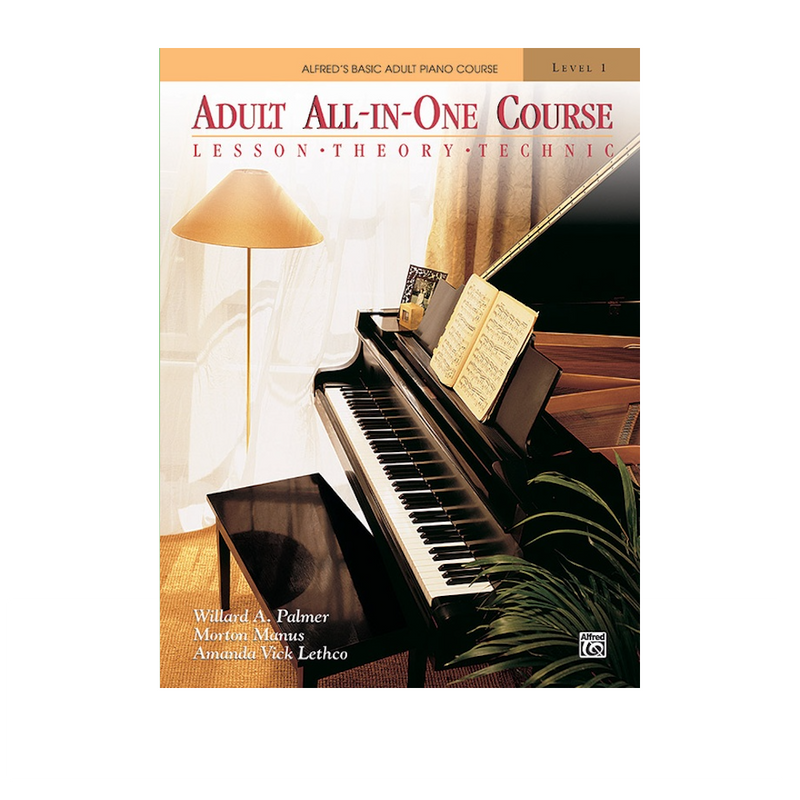 Alfred's Basic Adult All in One Piano Course Book 1