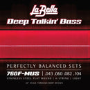 LA BELLA Deep Talkin Bass Stainless Flatwound MUS 43-104