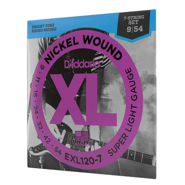 D'ADDARIO EXL120-7 Super Light 7-String Electric 9-54