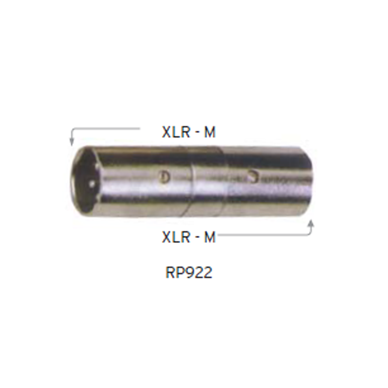 Carson RP922 Adaptor Male XLR to Male XLR