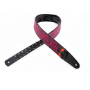 Right On Straps MOJO Daisy Red Guitar Strap