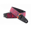 Right On Straps MOJO Daisy Red Guitar Strap