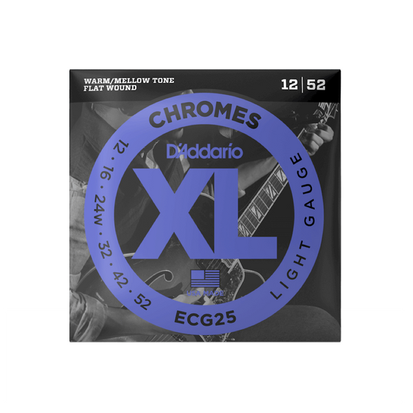 D'ADDARIO ECG25 Chromes Flat Wound Electric 12-52