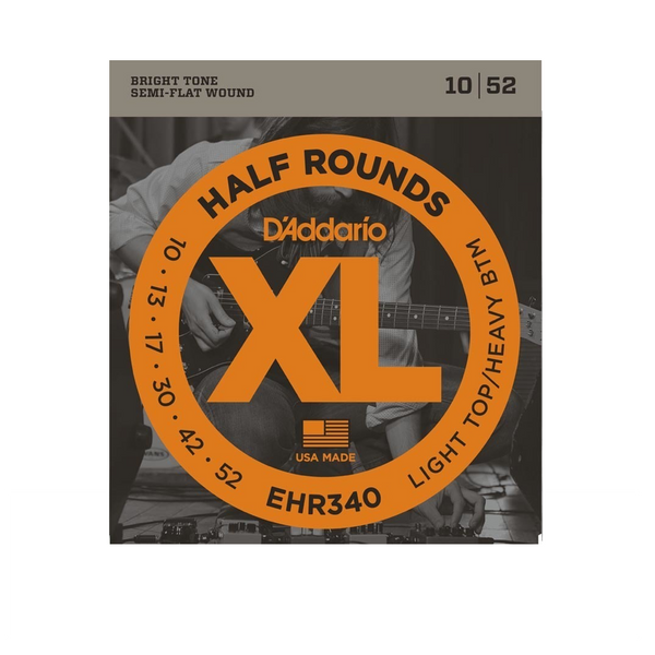 D'ADDARIO EHR340 Half Round Electric 10-52