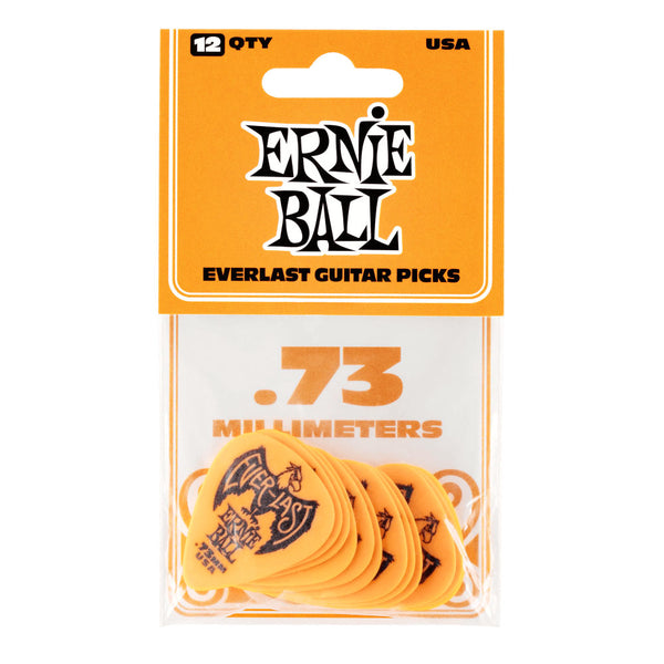 ERNIE BALL Everlast Picks 12-Pack Orange .73MM
