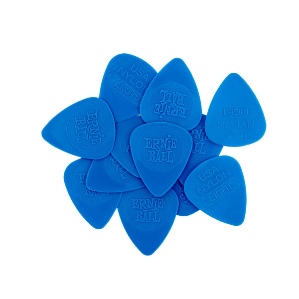 ERNIE BALL Thin Nylon Guitar Picks Blue - 12 PACK