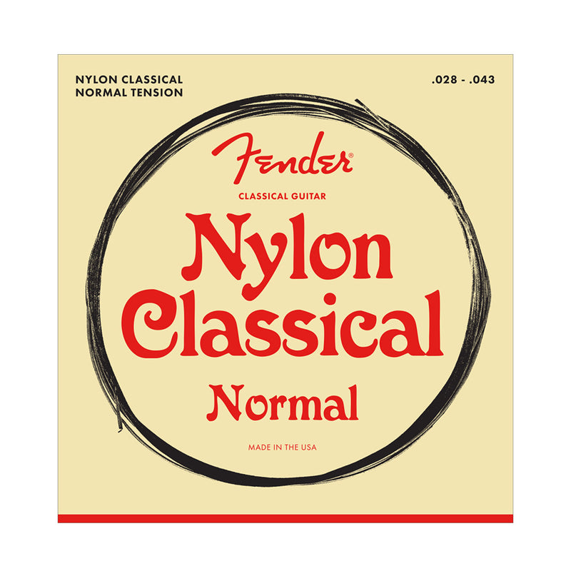 FENDER "100" Nylon Acoustic String Set Clear/Silver Tie End