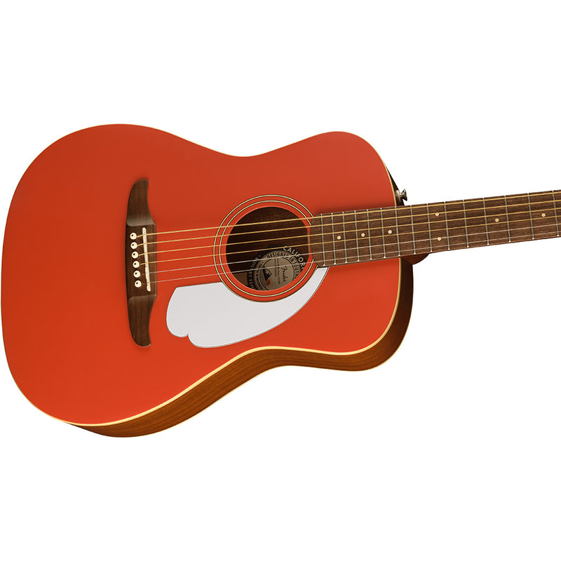 FENDER Malibu Player Fiesta Red