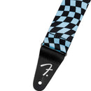 FENDER Wavy Checkerboard Poly Strap Blue