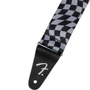 FENDER Wavy Checkerboard Poly Strap Grey