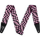 FENDER Wavy Checkerboard Poly Strap Pink