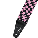 FENDER Wavy Checkerboard Poly Strap Pink