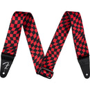 FENDER Wavy Checkerboard Poly Strap Red