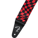 FENDER Wavy Checkerboard Poly Strap Red