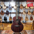 Fenech Delta Blues Series Auditorium all solid mahogany acoustic guitar in dark bourbon finish