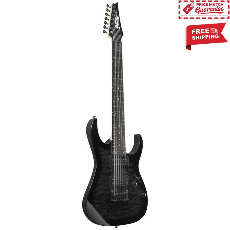 IBANEZ R7221QA 7 String - Transparent Black Sunburst