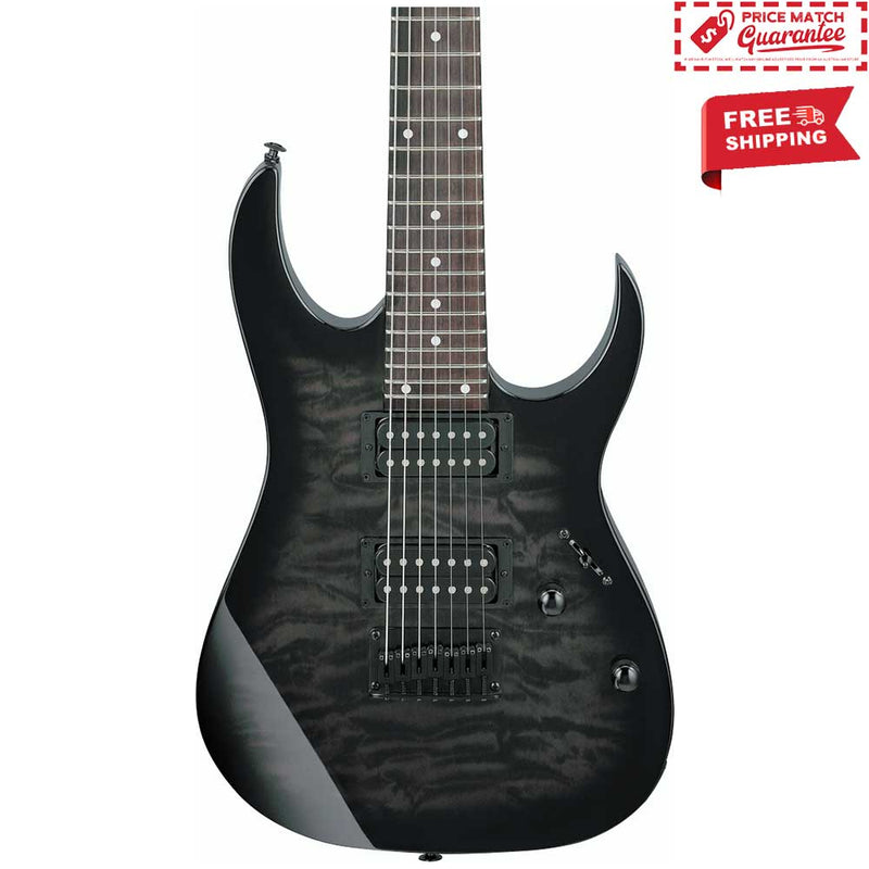 IBANEZ R7221QA 7 String - Transparent Black Sunburst