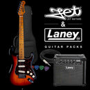 JET Beginner Electric Guitar JS-300 Package Sunburst