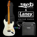 JET Beginner Electric Guitar JS-300 Package White
