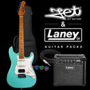 JET Beginner Electric Guitar JS-400 Package Seafoam Green
