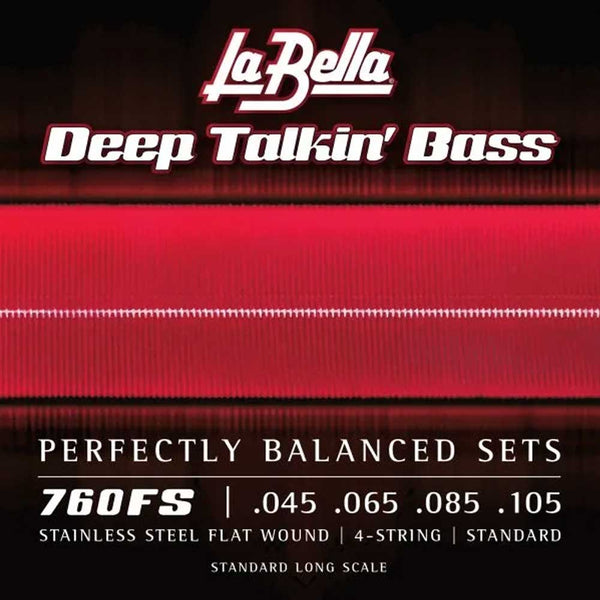 LA BELLA Deep Talkin Bass Flatwound Stainless 45-105