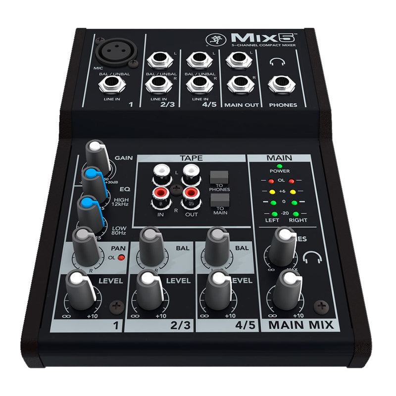 Mackie Mix5 5-channel Compact Mixer