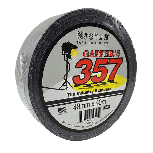 NASHUA357 48mm x 40m Industry Standard Gaff Tape - Black