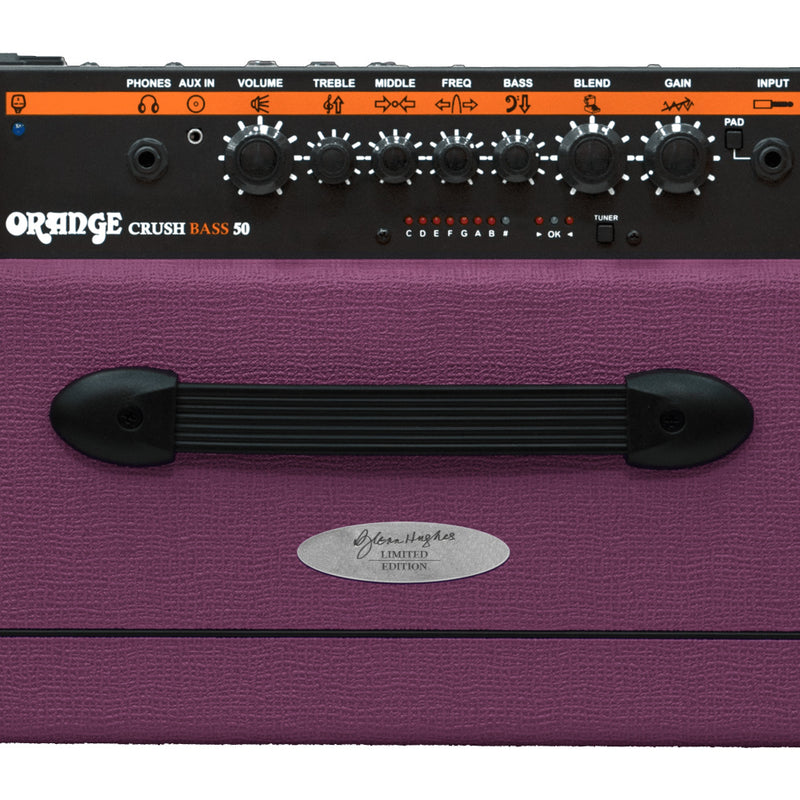 ORANGE CRUSH Bass Amp 50 Glen Hughes Model - Purple