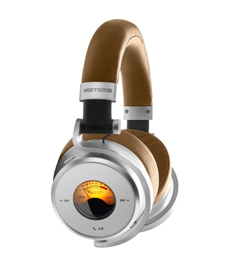 METERS by Ashdown OV-1-B-Connect Bluetooth Noise-Cancelling Headphones Tan