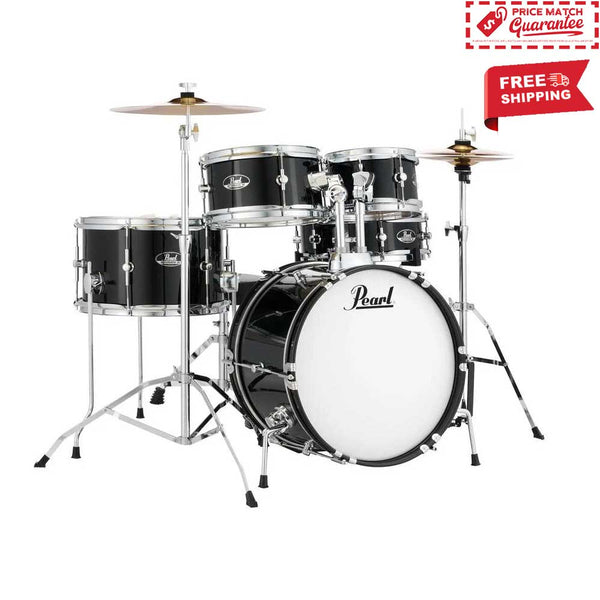 PEARL Roadshow Junior w/hardware & cymbals JET BLACK