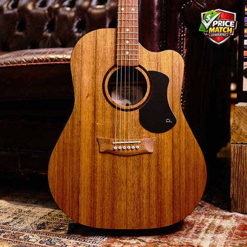 PRATLEY Classic Series Dreadnought Cutaway Model All Solid Blackwood