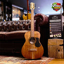 PRATLEY Classic Series Mini OM Model Solid Blackwood Top, Solid Blackwood