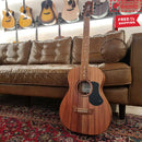 PRATLEY Classic Series Mini OM Model Solid Blackwood Top, Solid Blackwood