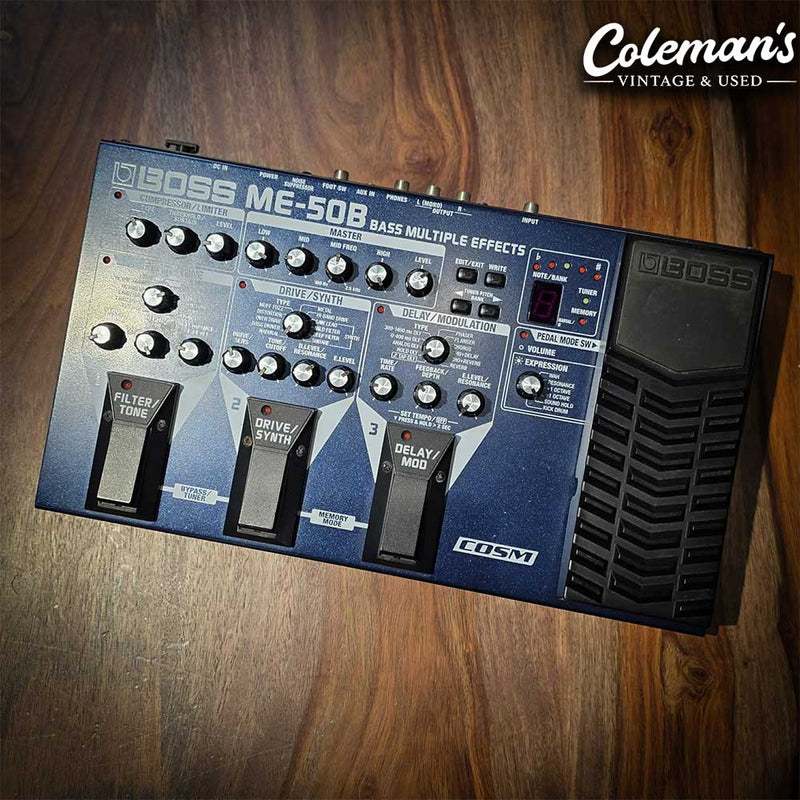 boss me50b bass multi effects pedal Preloved Boss ME-50B Bass Multi FX