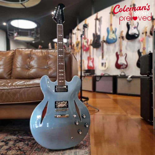 PRELOVED Epiphone DAVE GROHL DG335 In Hard Case Pelham Blue