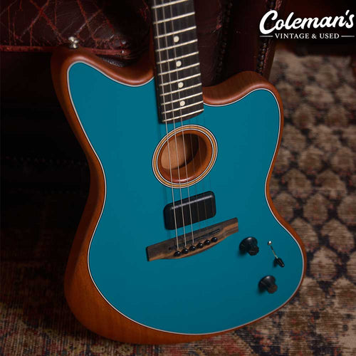 PRELOVED FENDER American Acoustasonic Jazzmaster Ocean Turquoise