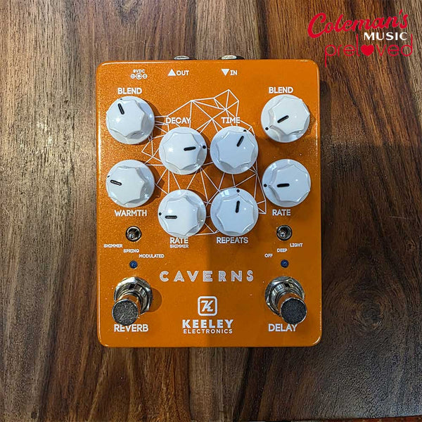 PRELOVED KEELEY Caverns Delay & Reverb Pedal V2